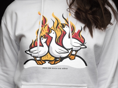 Penn ma doch die Gäns - Damen Hoodie.3