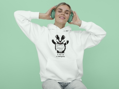 Fröhlicher Dachs - Damen Hoodie.0