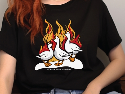 "Penn ma doch die Gäns!" - Damen Shirt.3