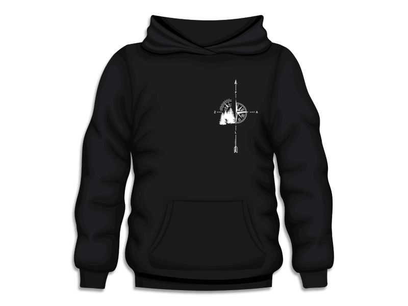 Kompass - Damen Hoodie.