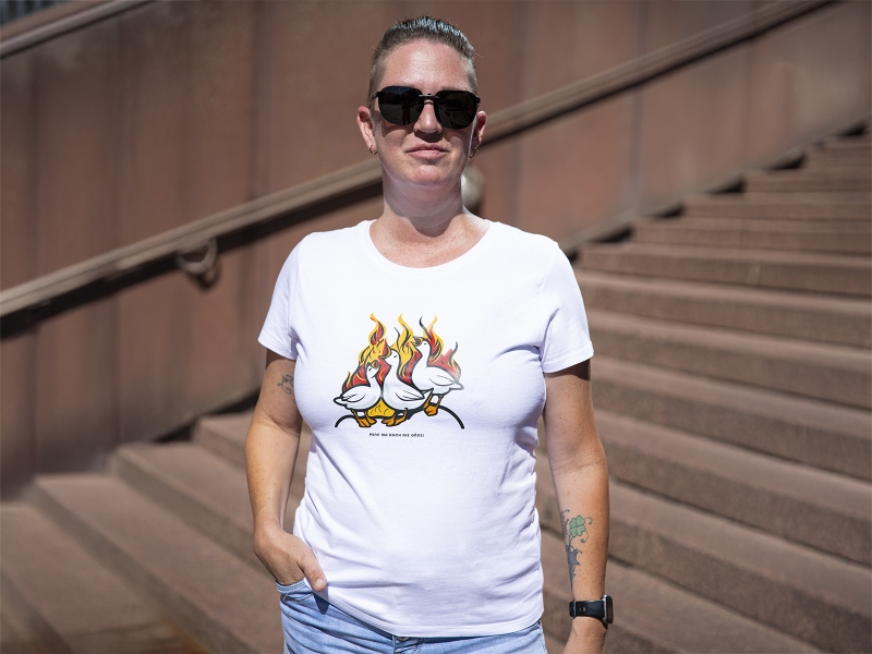 "Penn ma doch die Gäns!" - Damen Shirt