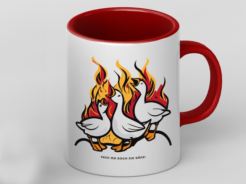 Penn ma doch die Gäns Tasse